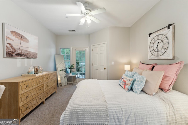 1517 Whitemarsh Way, Savannah, GA 31410 - bedroom with carpet and a ceiling fan