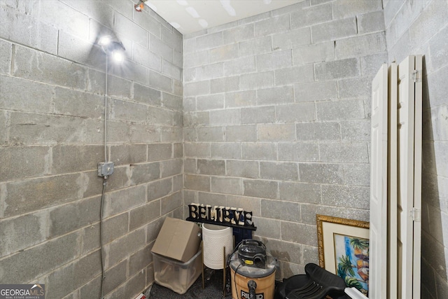 1517 Whitemarsh Way, Savannah, GA 31410 - bathroom featuring concrete block wall
