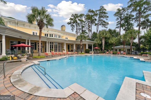 1517 Whitemarsh Way, Savannah, GA 31410 - community pool featuring a patio area