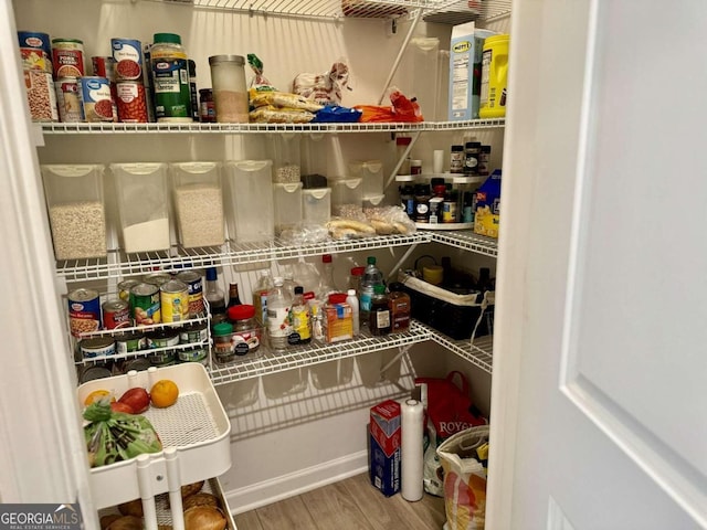 view of pantry