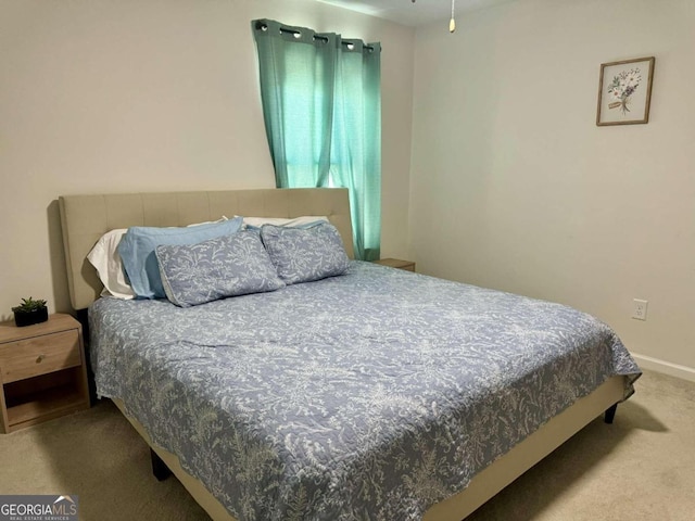 bedroom featuring carpet floors