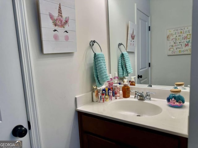 bathroom with vanity