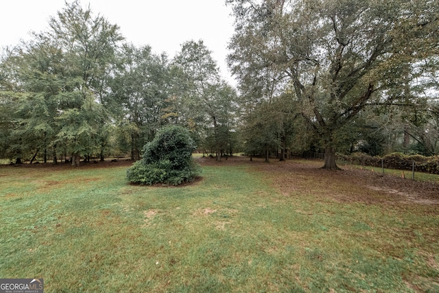 view of yard featuring a rural view