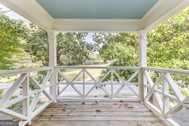 view of deck