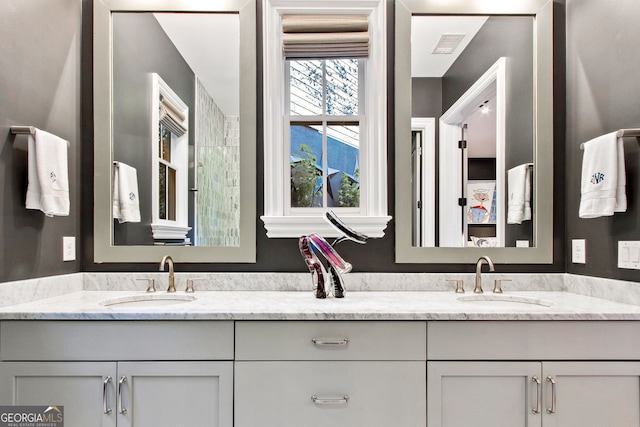 bathroom featuring vanity