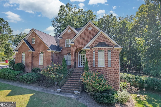 view of front property with a front yard