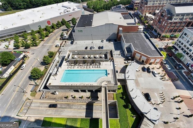 birds eye view of property