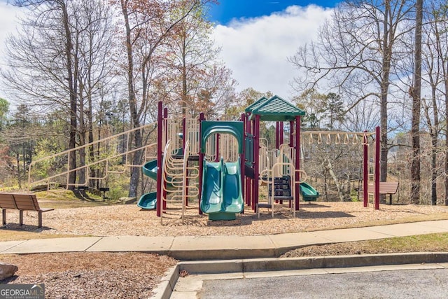 view of jungle gym