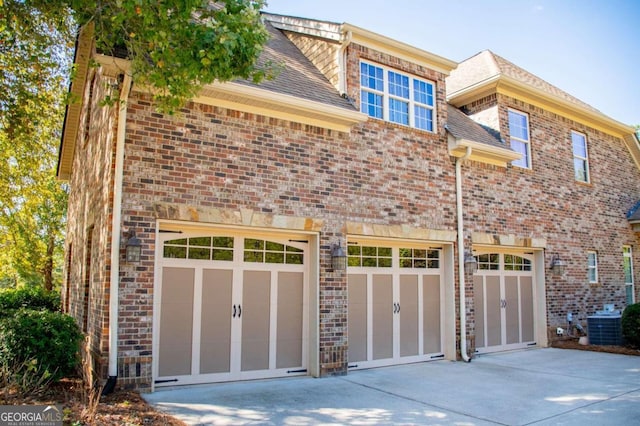 garage with central AC