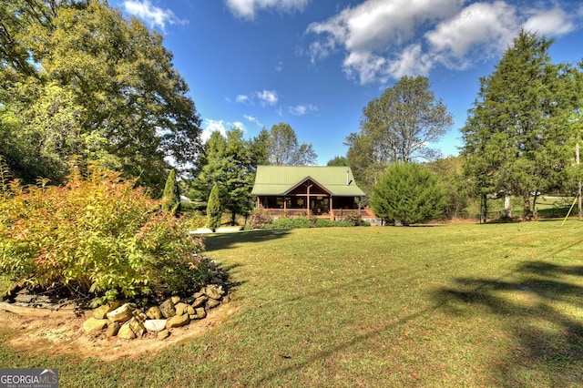 exterior space with a porch