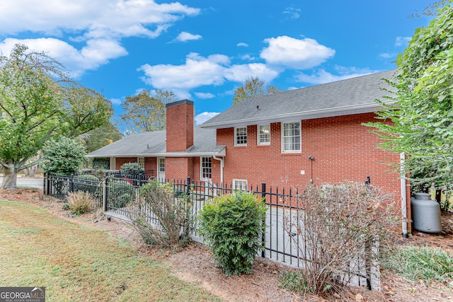 view of back of property