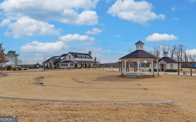 view of home's community featuring a gazebo