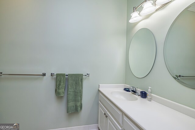 bathroom featuring vanity