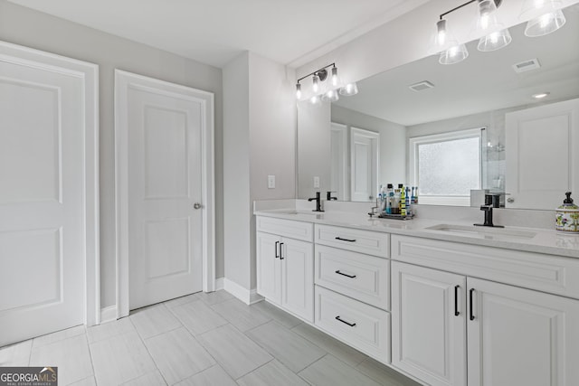 bathroom featuring vanity