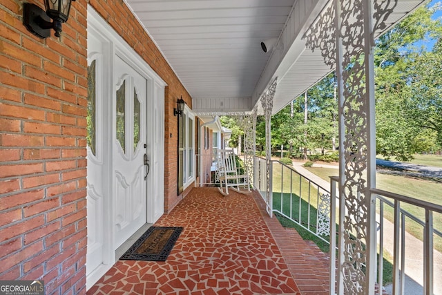 view of patio / terrace featuring a porch