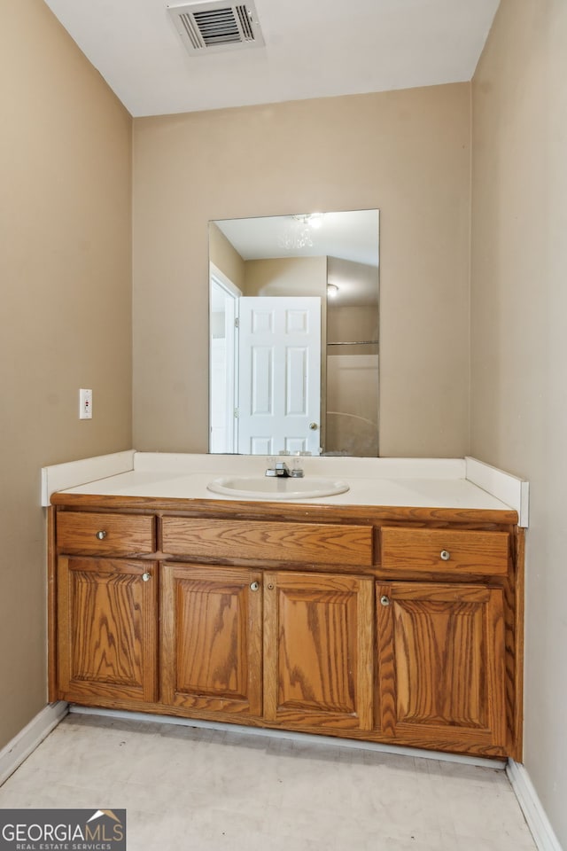 bathroom with vanity