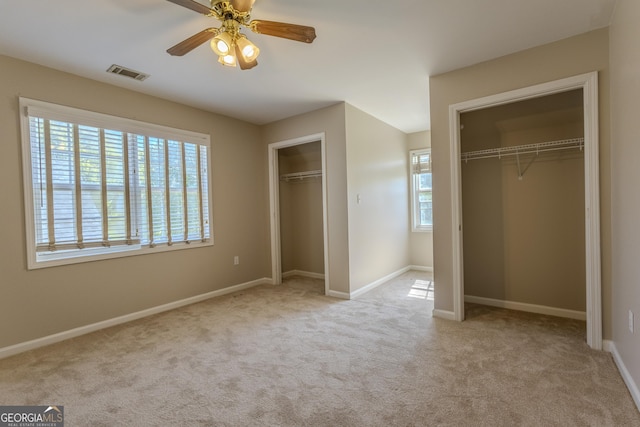 1201 Keencheefoonee Rd, Rutledge, GA 30663 - unfurnished bedroom with multiple closets, visible vents, and carpet floors