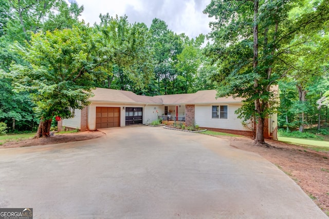 ranch-style house with a garage