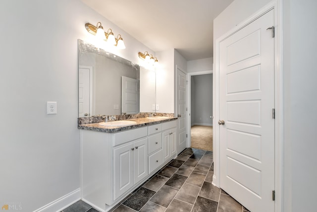 bathroom with vanity