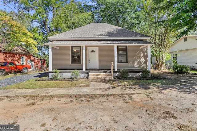 bungalow-style house with covered porch