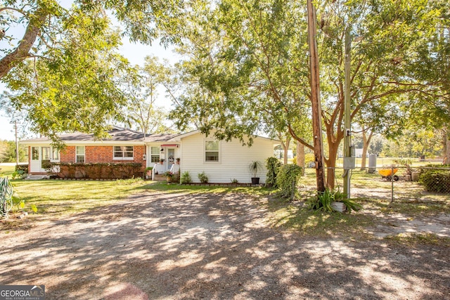 5605 Ga Highway 121, Blackshear, GA 31516 - rear view of property featuring brick siding