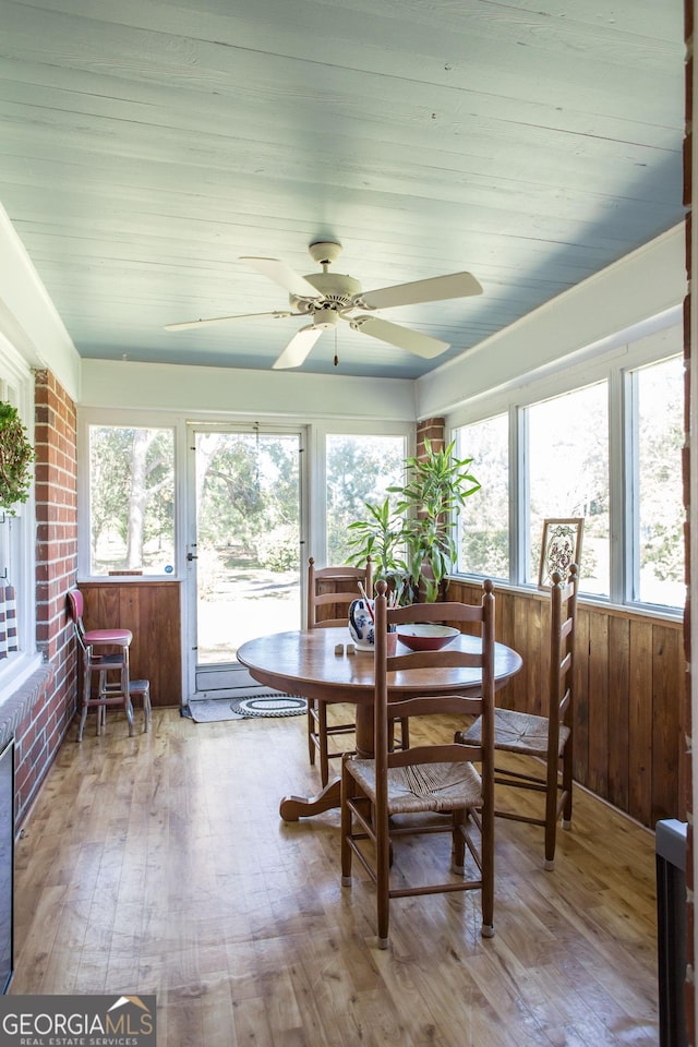 5605 Ga Highway 121, Blackshear, GA 31516 - sunroom featuring hardwood / wood-style floors and healthy amount of natural light