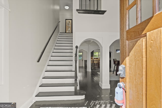 entrance foyer with a high ceiling