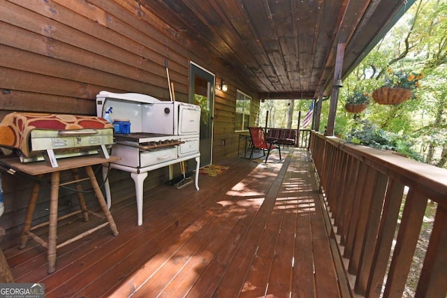 view of deck