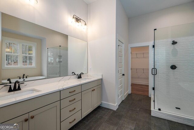 bathroom with a wealth of natural light, vanity, and toilet