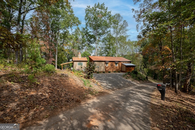 view of ranch-style home