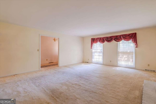 view of carpeted empty room