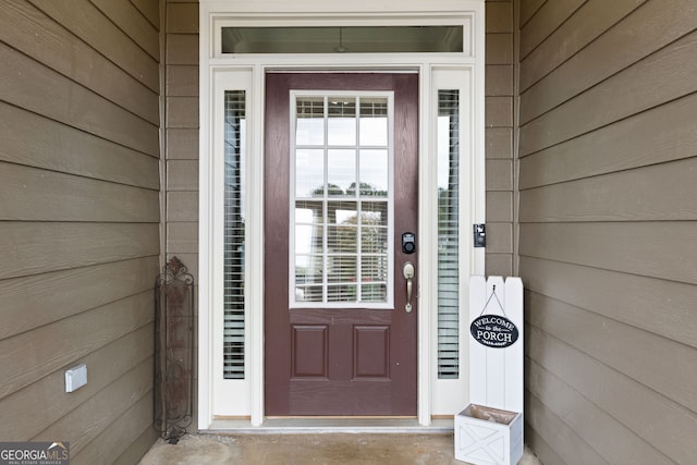 view of entrance to property