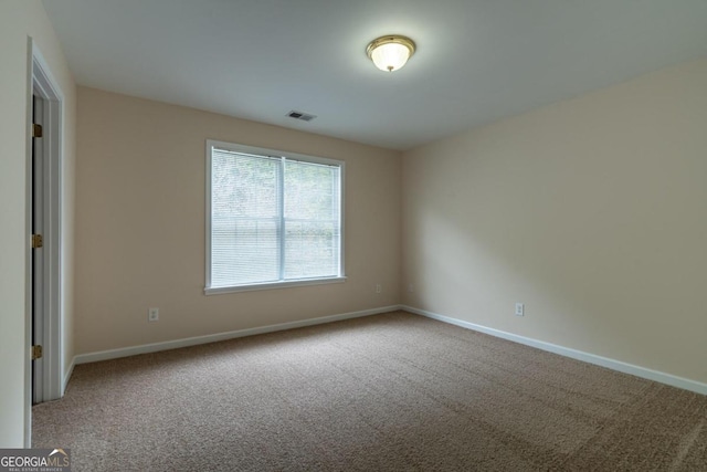 view of carpeted empty room