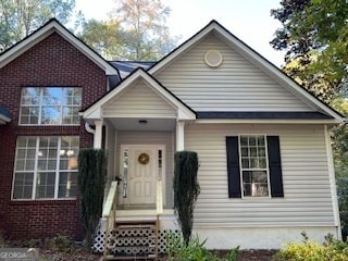 view of front of home