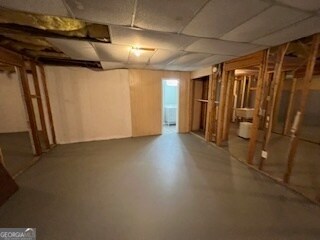 view of basement