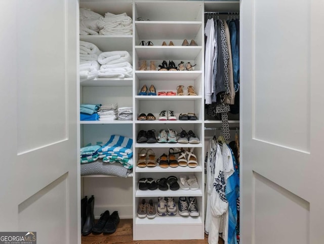 view of closet