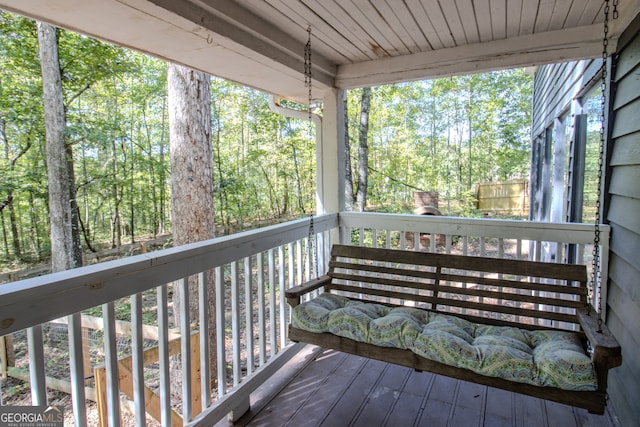 view of wooden terrace