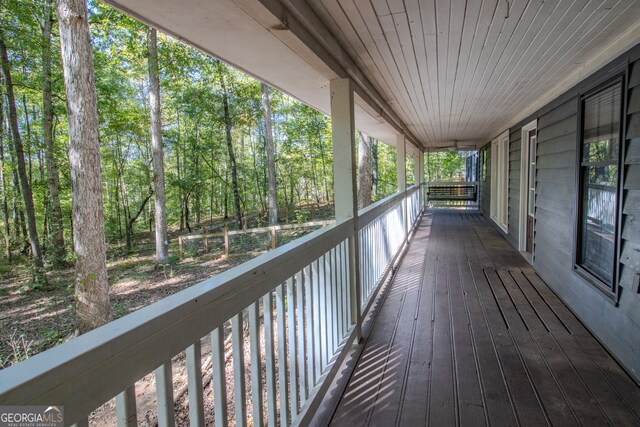 view of wooden terrace