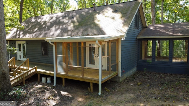 view of rear view of house