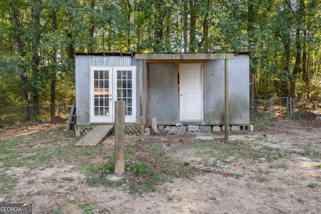 view of outbuilding