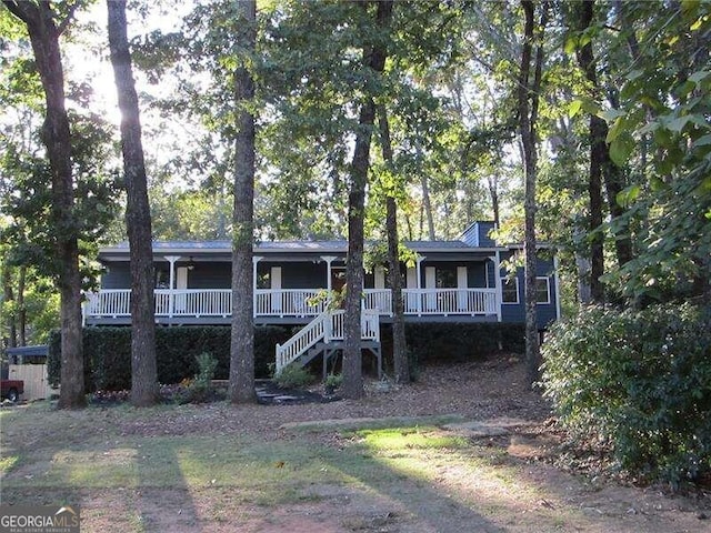 view of rear view of property