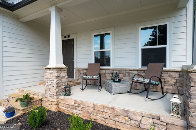 view of patio / terrace featuring covered porch