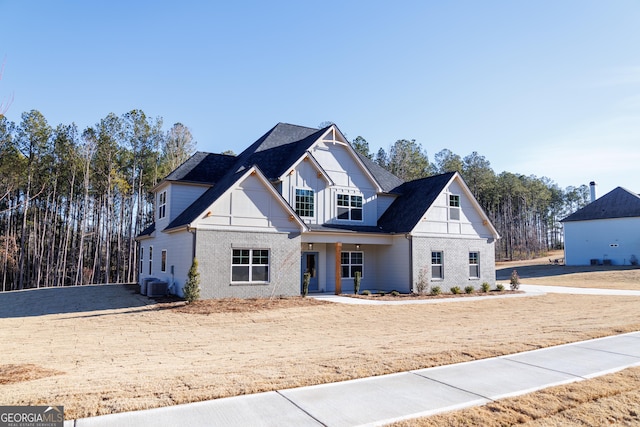 view of front of house with central AC unit