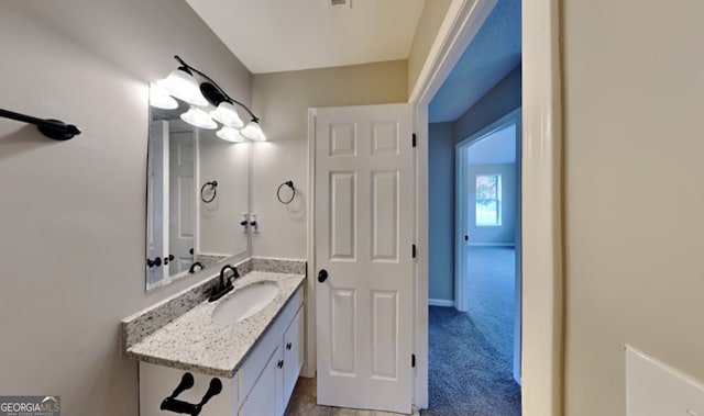 bathroom with vanity