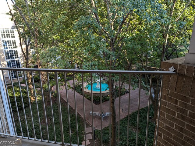 view of balcony