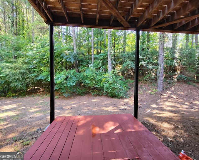 view of wooden terrace