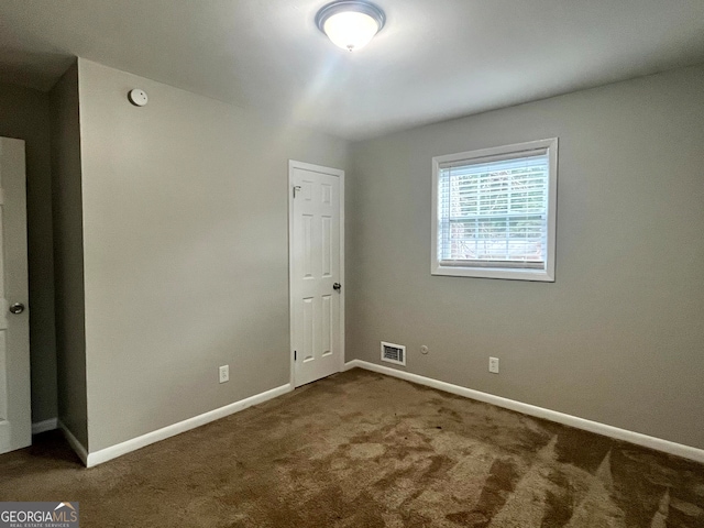 view of carpeted empty room