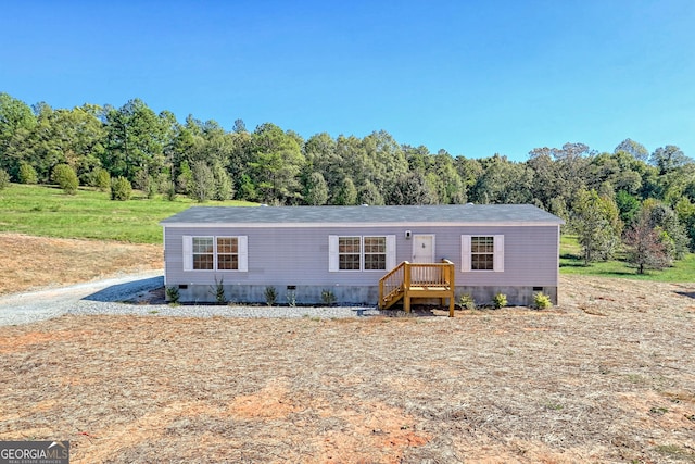 view of manufactured / mobile home