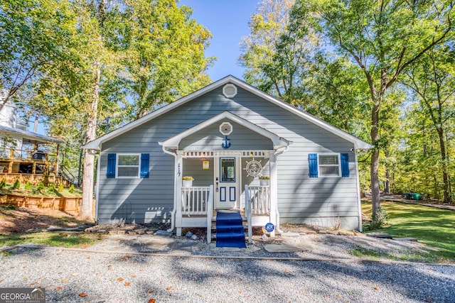 bungalow with covered porch