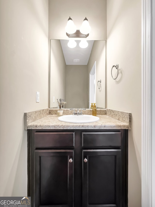 bathroom with vanity